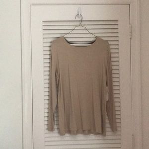 Chico’s tan long sleeve top